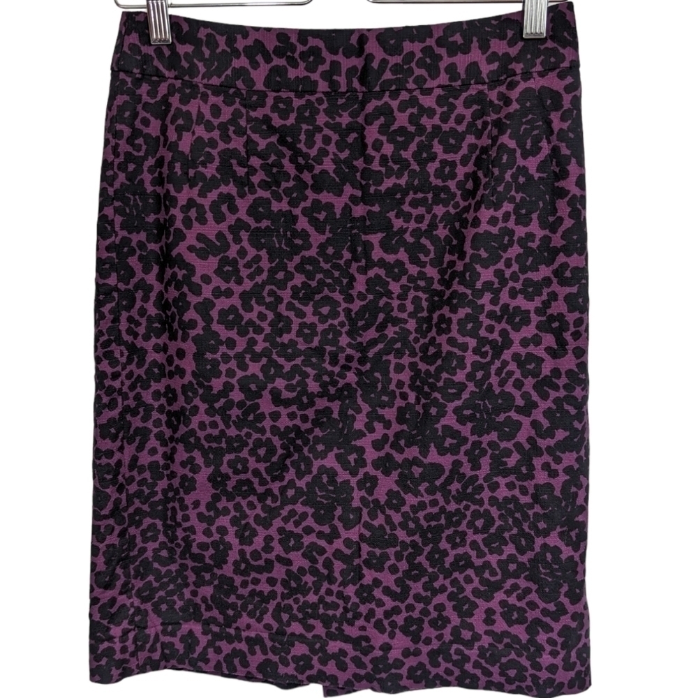 Banana Republic Animal Print Pencil Skirt Sz 4